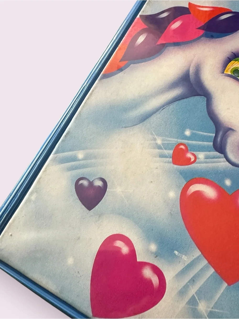 Vintage 1989 Lisa Frank Rainbow Unicorn Hearts Trapper Keeper Binder RARE